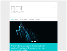 Tablet Screenshot of mintcreatives.com